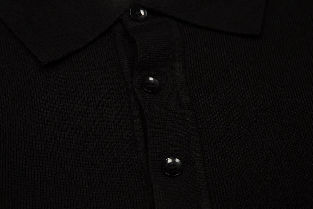 Thom Browne ➡️ POLO ， Retro Same Style Polo Versatile : Black Size：M-2Xl